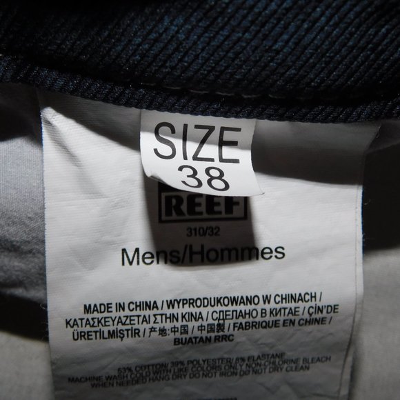 REEF Mens 38 Striped Gray Orange Blue yellow unlined Board Shorts - Picture 2 of 9